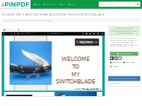 Choose the 3 best Switchblade Knives from MySwitchblade - PDF Free Dow