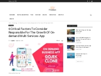 Factors To Consider For The Growth Of On-demand Multi Services App
