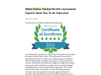 What Online Mental Health Assessment Experts Want You To Be Educated  
