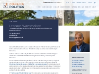 Leonard Wantchekon | Princeton Politics