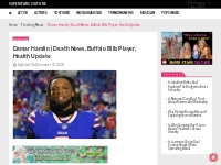 Damar Hamlin | Death News, Buffalo Bills Player, Health Update
