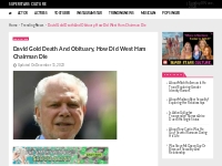 David Gold Death And Obituary, How Did West Ham Chairman Die