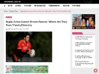 Rugby Anton Lienert-Brown Parents: Where Are They From?