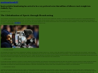 The Globalization of Sports through Broadcasting    modemplough39