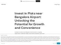 Invest in Plots near Bangalore Airport: Unlocking the Potential for Gr