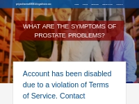 What are the symptoms of prostate problems?
