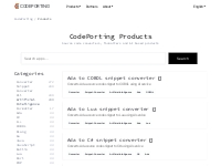 CodePorting Products