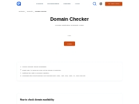 Check domain name availability