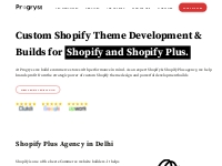 Shopify Company in Delhi | Shopify Agency in Delhi - Progryss