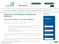 Radon In The Workplace | IRR17 Regulations   Risk Assessments | Proper