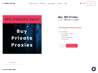 Buy 400 Proxies - ProxiesCheap - [55% SALE] Cheapest Unlimited Private