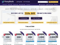 ProxyDeals.com - Private Proxies Deals, Offers, Sales And Discounts
