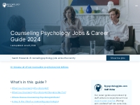 Counseling Psychology Jobs   Career Guide 2024 - PsychologyJobs.com