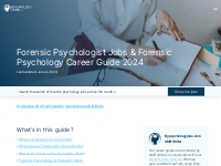 Forensic Psychologist Jobs   Forensic Psychology Career Guide 2024 - P