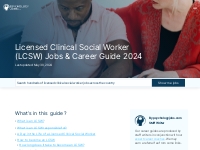 Licensed Clinical Social Worker (LCSW) Jobs   Career Guide 2024