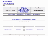 New York Public Adjusters - New York City Public Adjusters