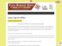 Vastu Tips For Office | Vastu Expert, Vastu Consultant in Jaipur, Pyra