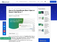 QuickBooks Won t Open? Fix in Minutes (2024 Guide)
