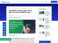 Resolve QuickBooks Online Login Issues | Access QBO Account
