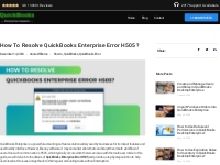 How to Resolve QuickBooks Enterprise Error H505?