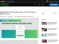 QuickBooks Online Login (QBO Login) Issues: +1-888-905-3553