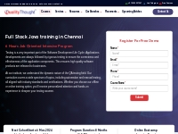 Full Stack Java Training In Chennai - Full Stack Java Course