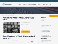 Australian Standard Steel Rail For Sale| 31kg, 47kg, 50kg, 60kg, etc.
