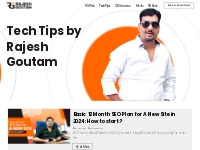 Rajesh Goutam Web Expert Jaipur India - Tech Tips