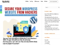 Secure Your Wordpress Website From Hackers