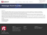 Message From Founder - Best Web Design and Development Company in Bang
