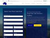 Book Taxi/Cabs Sydney, Maxi Taxi Services - Airport Transfer, Wheelcha