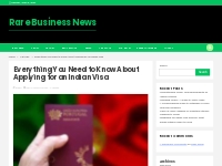 Everything You Need to Know About Applying for an Indian Visa - Rare B