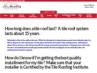 Tile Roofs | Red Mountain Roofing