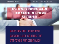 Easy Options: Polyurea Garage Floor Coating for Improved Functionality