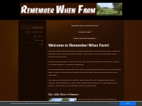 Welcome to Remember When Farm! - Remember When Farm