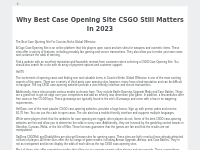 Why Best Case Opening Site CSGO Still Matters In 2023