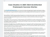 Case Studies in AWS Well-Architected Framework Success Stories