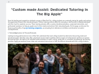  Custom made Assist: Dedicated Tutoring in The Big Apple 