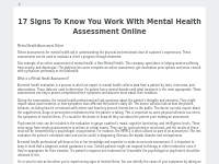 17 Signs To Know You Work With Mental Health Assessment Online