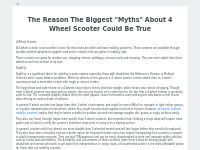 The Reason The Biggest  Myths  About 4 Wheel Scooter Could Be True