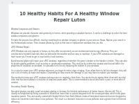 10 Healthy Habits For A Healthy Window Repair Luton