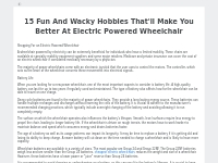 15 Fun And Wacky Hobbies That'll Make You Better At Electric Powered W