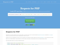 Requests for PHP | Requests for PHP