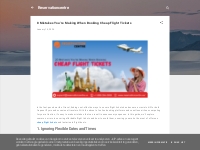 8 Mistakes You re Making When Booking Cheap Flight Tickets