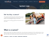 Lemon Law Attorneys - Resolve Law Group