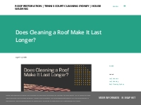 Does Cleaning a Roof Make It Last Longer?