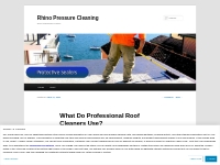  What Do Professional Roof Cleaners Use? | Rhino Pressure Cleaning