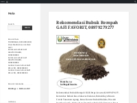 Rekomendasi Bubuk Rempah GAFI FAVORIT, 08979279277   Hola