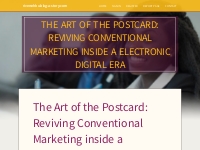 The Art of the Postcard: Reviving Conventional Marketing inside a Elec