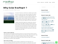 Why Solar Rooftop® ?   Solar Rooftop